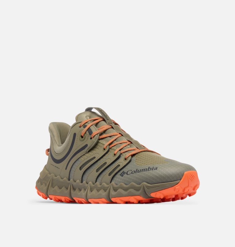 Men's Voyager FLX PCT Shoe, Color: Stone Green, Tangy Orange, image 3