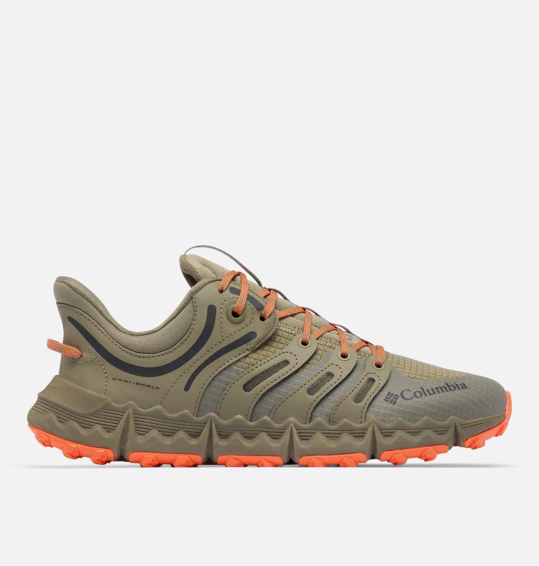 Men's Voyager FLX PCT Shoe, Color: Stone Green, Tangy Orange, image 1