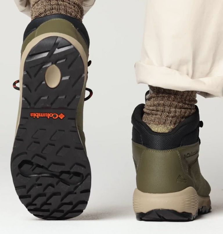 Men's Newton Wander Boot - Wide, Color: Peatmoss, Tangy Orange