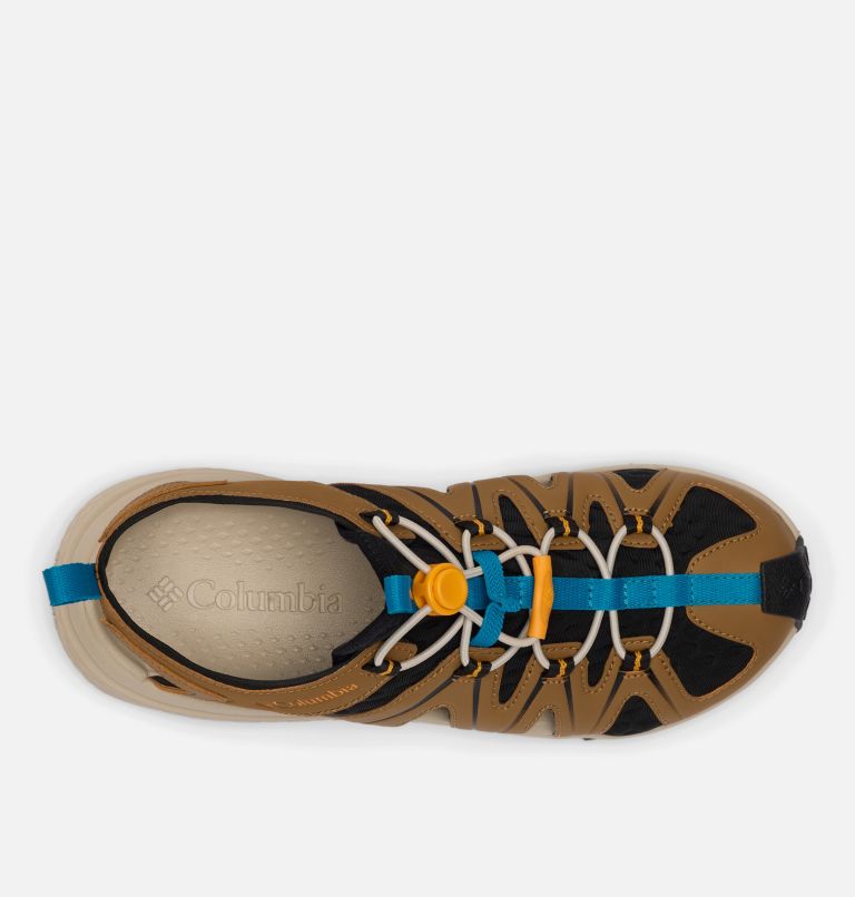 Men's Peakfreak Rush Shandal, Color: Delta, Mango, image 3
