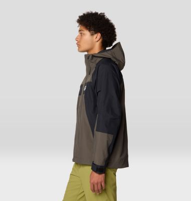 Men's Dry Times Hooded Jacket, Color: Ridgeline, Black, image 12