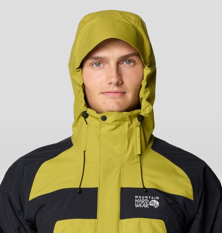 Men's Dry Times Hooded Jacket, Color: Moon Moss, Black, image 5