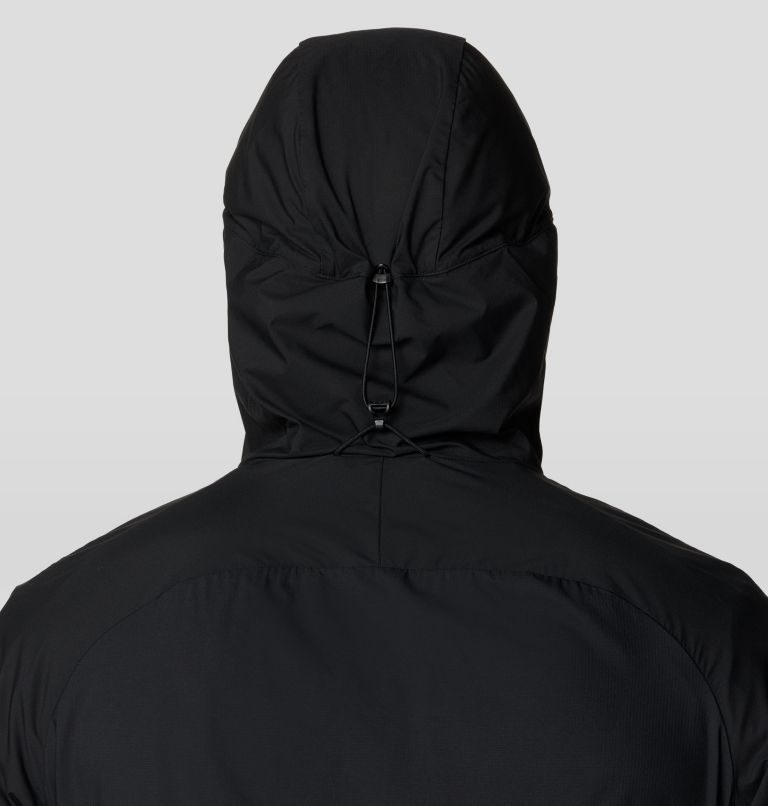 Men's Kor AirShell Hybrid Hooded Jacket, Color: Black, image 7