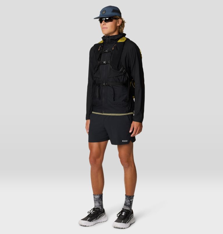 Men's Kor AirShell Hybrid Hooded Jacket, Color: Black, image 2
