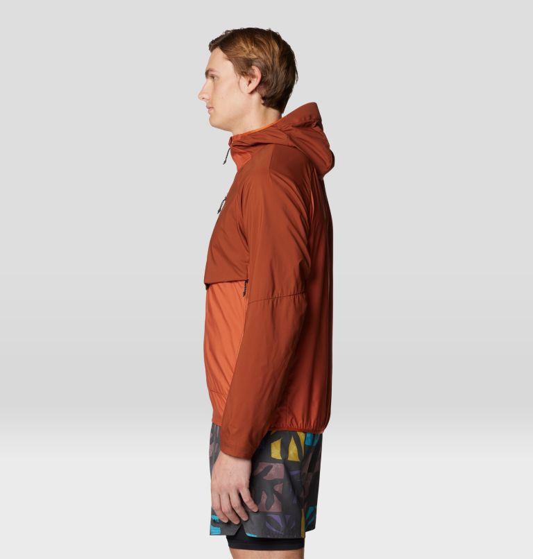 Men's Kor AirShell Hybrid Hooded Jacket, Color: Iron Oxide, Raw Carnelian, image 4