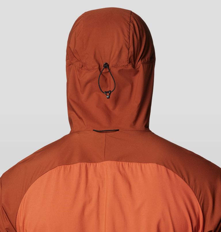 Men's Kor AirShell Hybrid Hooded Jacket, Color: Iron Oxide, Raw Carnelian, image 7