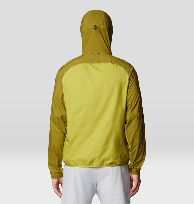 Men's Kor AirShell Hybrid Hooded Jacket, Color: Vetiver, Moon Moss, image 3