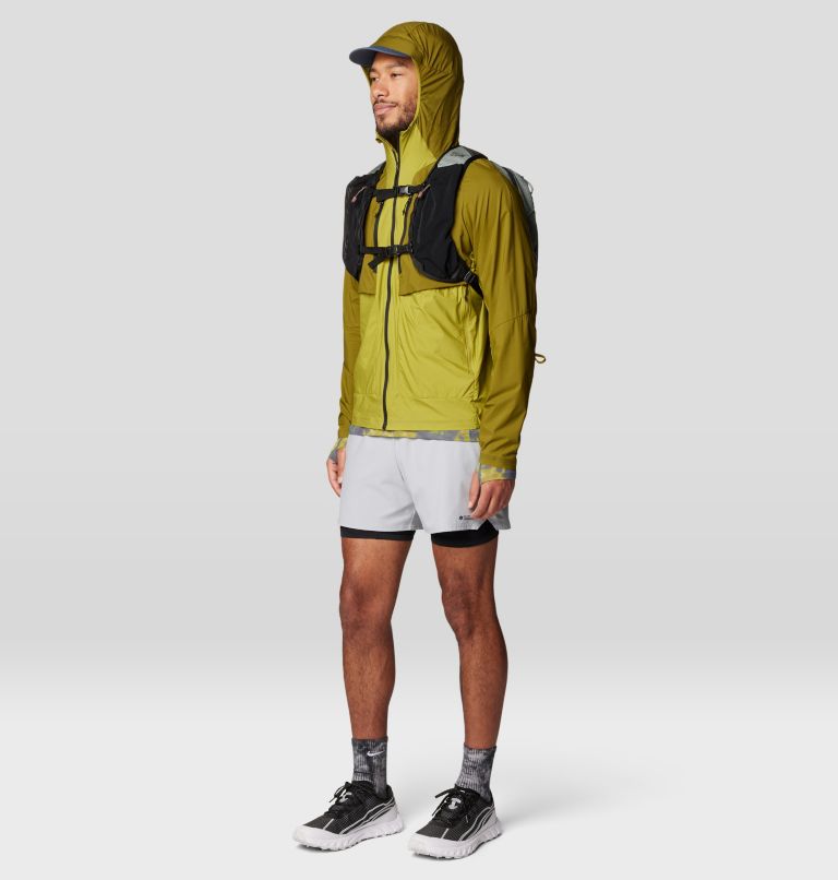 Men's Kor AirShell Hybrid Hooded Jacket, Color: Vetiver, Moon Moss, image 2