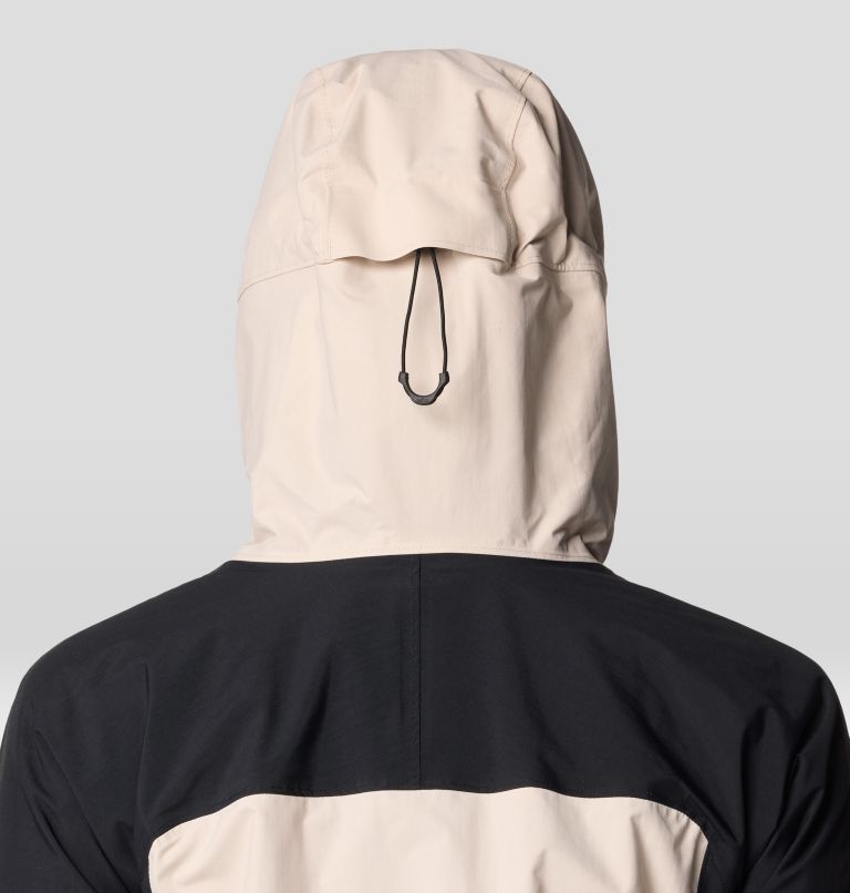 Women's Dry Times Hooded Jacket, Color: Talc, Black, image 7