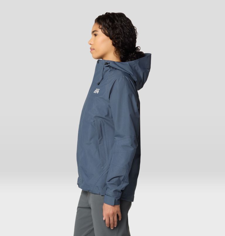 Women's Dry Times Hooded Jacket, Color: Moon Blue, image 4