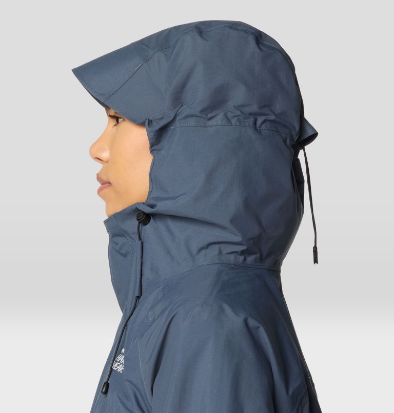Women's Dry Times Hooded Jacket, Color: Moon Blue, image 6