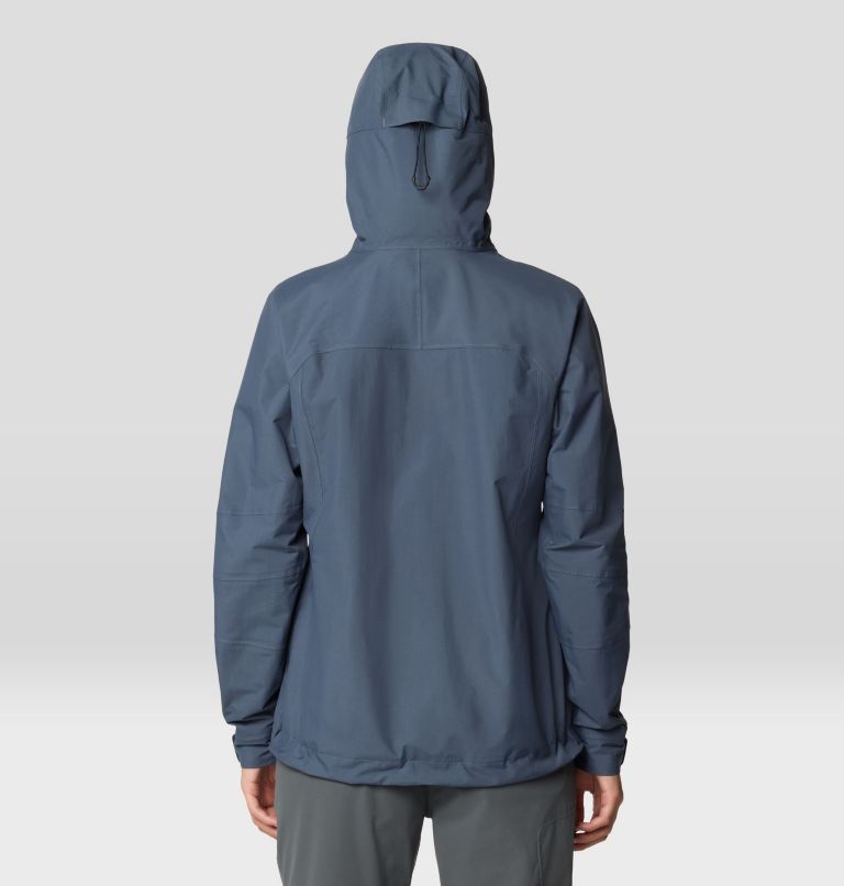 Women's Dry Times Hooded Jacket, Color: Moon Blue, image 3