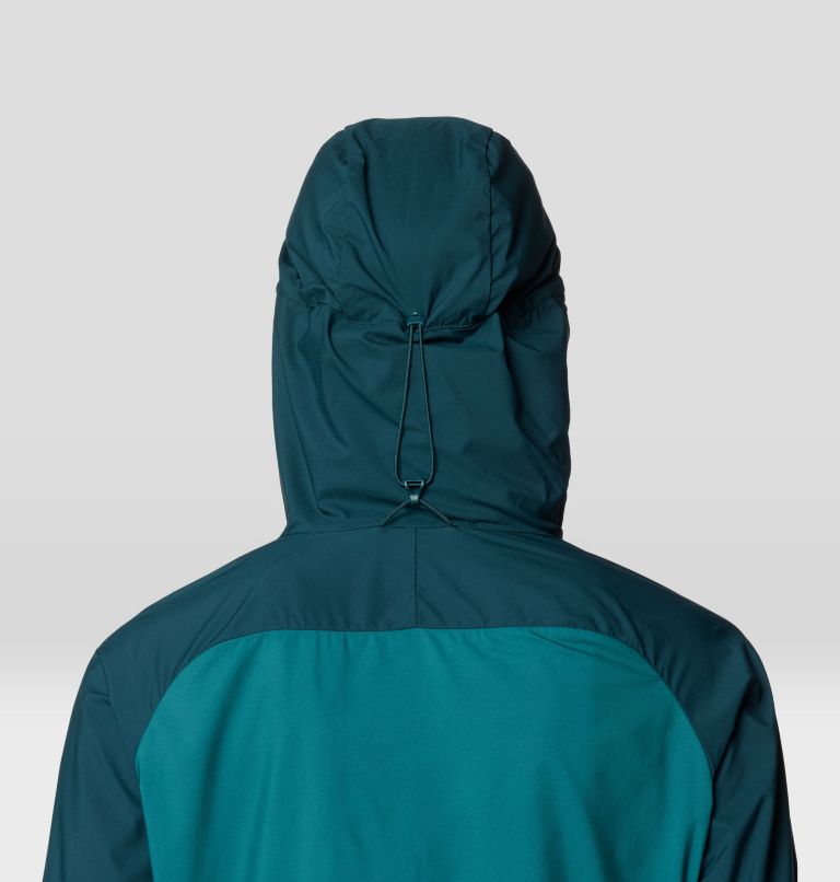 Women's Kor AirShell Hybrid Hooded Jacket, Color: Dark Marsh, Jack Pine, image 7