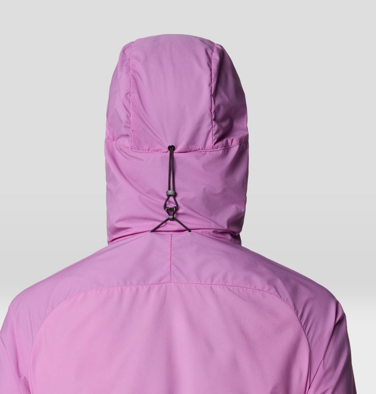 Women's Kor AirShell Hybrid Hooded Jacket, Color: Lilac Glow, image 7