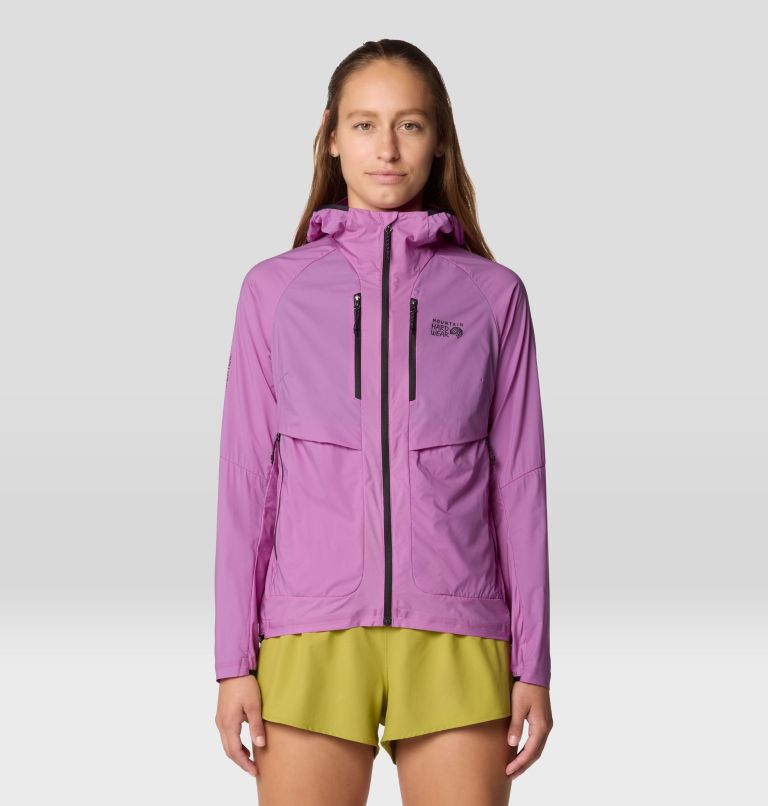 Women's Kor AirShell Hybrid Hooded Jacket, Color: Lilac Glow, image 1