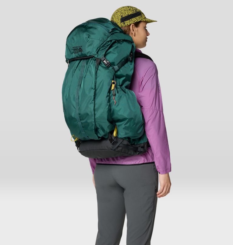 Women's PCT 65L Backpack, Color: Aqua Green, image 3