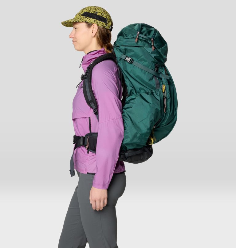 Women's PCT 65L Backpack, Color: Aqua Green, image 4