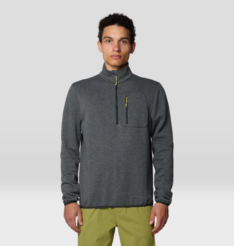 Men's Route Out 1/2 Zip, Color: Stealth Grey, image 1