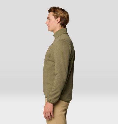 Men's Route Out 1/2 Zip, Color: Combat Green, image 11