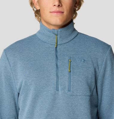 Men's Route Out 1/2 Zip, Color: Adriatic Blue, image 4