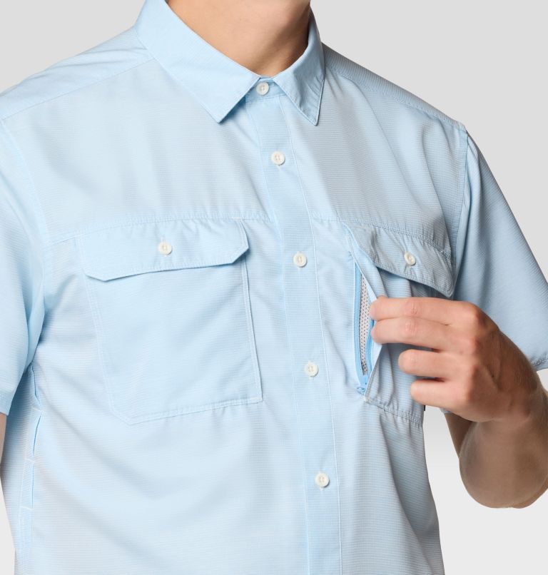 Men's Canyon Short Sleeve, Color: Blue Chambray, image 6