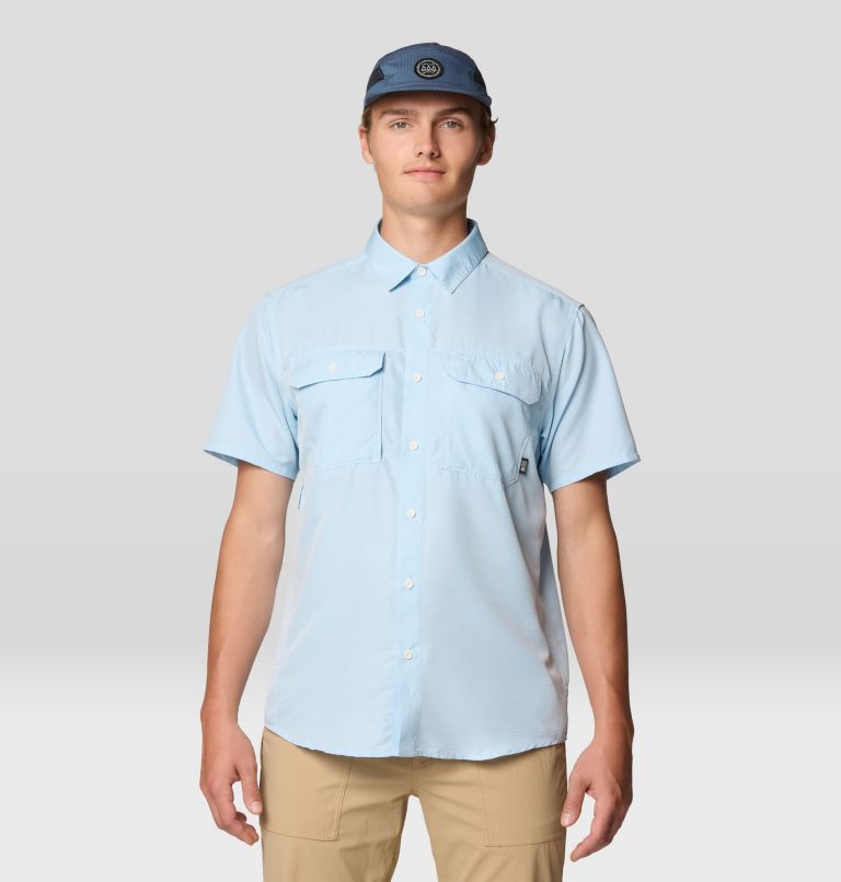 Men's Canyon Short Sleeve, Color: Blue Chambray, image 1