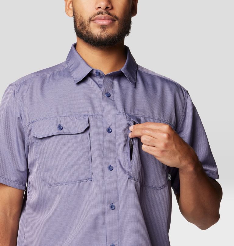 Men's Canyon Short Sleeve, Color: Dusted Sky, image 7