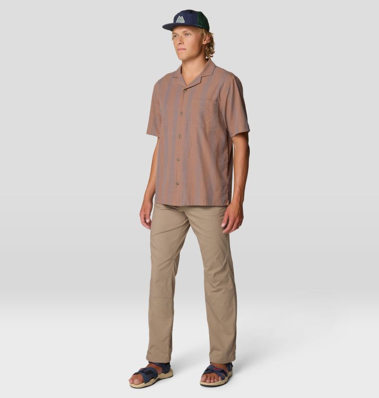 Men's Cottonwood Camp Lite Short Sleeve Shirt, Color: New Clay Strata Stripe, image 5