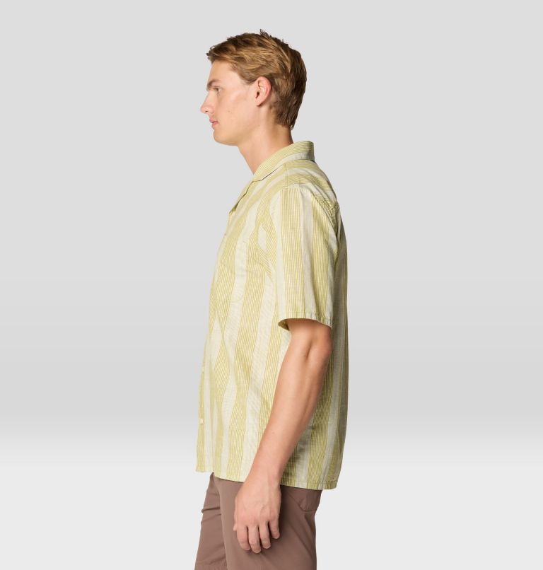 Men's Cottonwood Camp Lite Short Sleeve Shirt, Color: Moon Moss Strata Stripe, image 4
