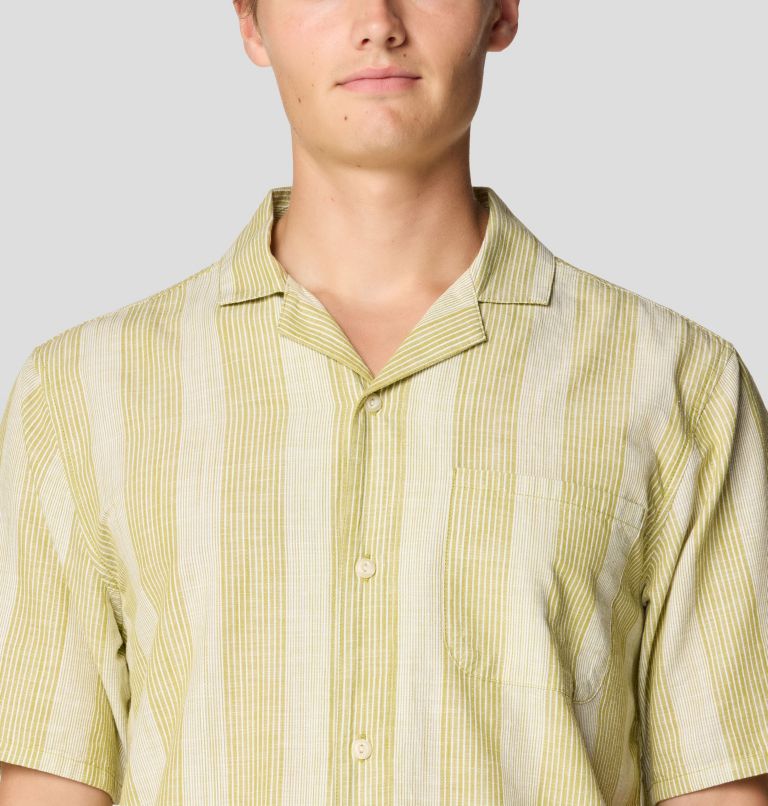 Men's Cottonwood Camp Lite Short Sleeve Shirt, Color: Moon Moss Strata Stripe, image 5