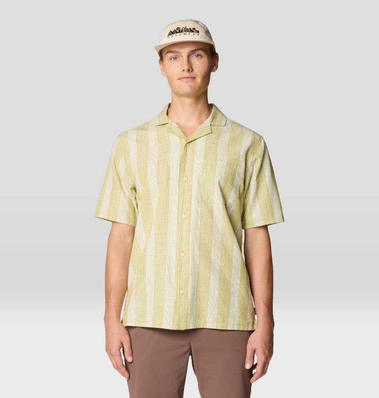 Men's Cottonwood Camp Lite Short Sleeve Shirt, Color: Moon Moss Strata Stripe, image 6