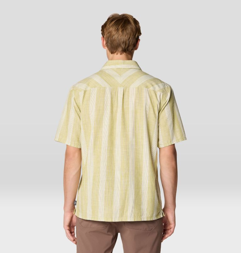 Men's Cottonwood Camp Lite Short Sleeve Shirt, Color: Moon Moss Strata Stripe, image 3