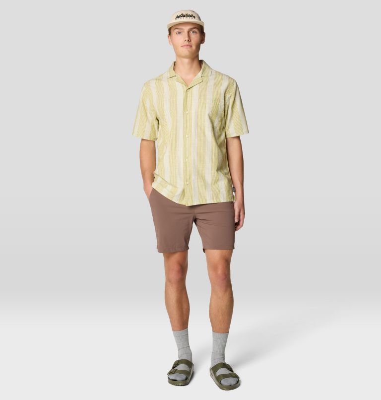 Men's Cottonwood Camp Lite Short Sleeve Shirt, Color: Moon Moss Strata Stripe, image 2