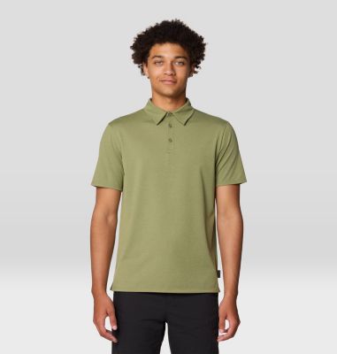 Men's Low Exposure Polo, Color: Mission Olive, image 1