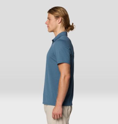 Men's Low Exposure Polo, Color: Moon Blue, image 15