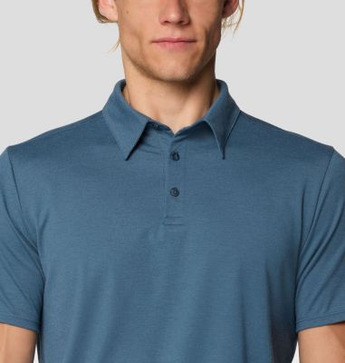 Men's Low Exposure Polo, Color: Moon Blue, image 16