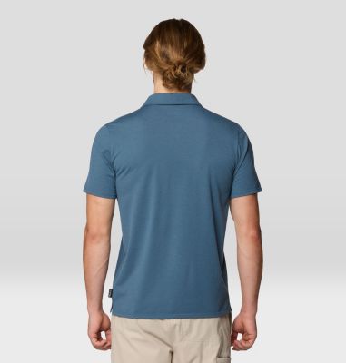 Men's Low Exposure Polo, Color: Moon Blue, image 14