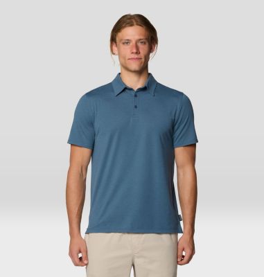 Men's Low Exposure Polo, Color: Moon Blue, image 13