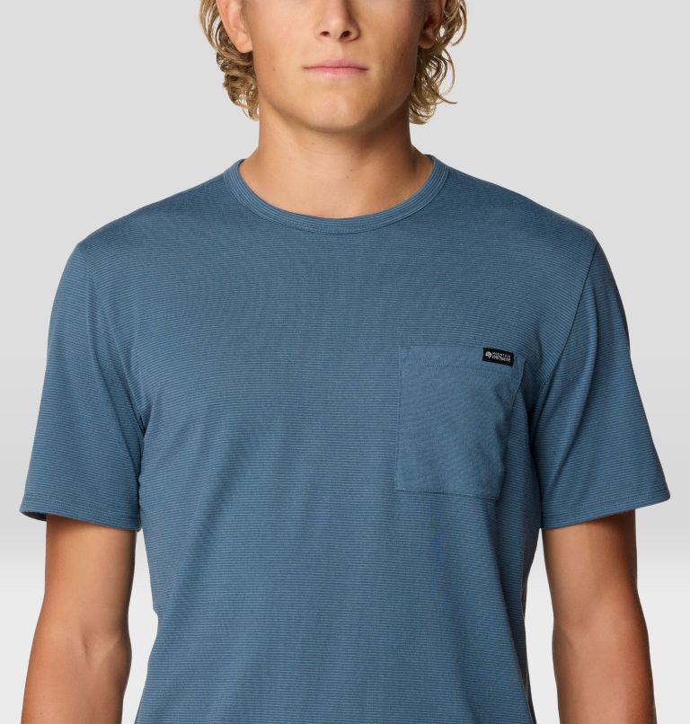 Men's Low Exposure Short Sleeve, Color: Moon Blue, image 5
