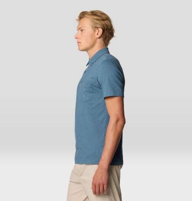 Men's On Edge Polo, Color: Adriatic Blue, image 7