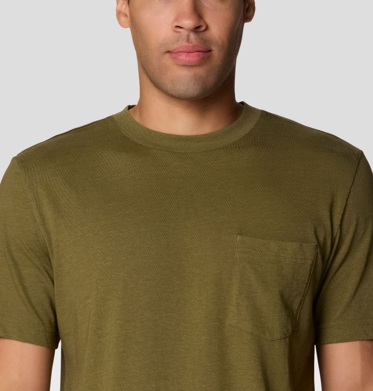 Men's On Edge Short Sleeve T-Shirt, Color: Combat Green, image 4