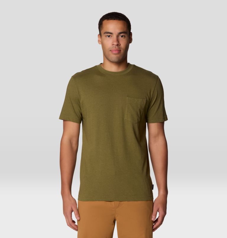 Men's On Edge Short Sleeve T-Shirt, Color: Combat Green, image 5