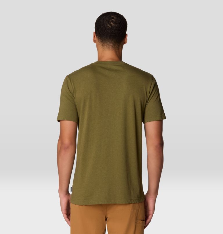 Men's On Edge Short Sleeve T-Shirt, Color: Combat Green, image 2