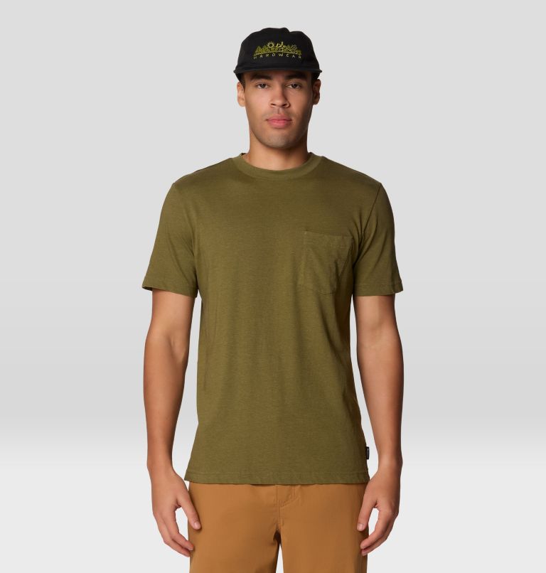 Men's On Edge Short Sleeve T-Shirt, Color: Combat Green, image 1