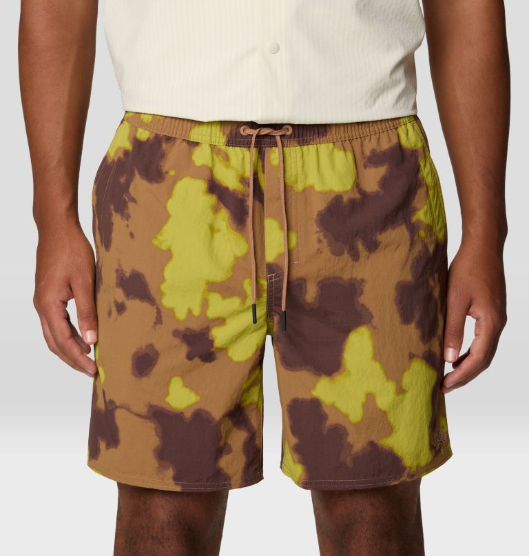 Men's Stryder Short, Color: New Clay Blissed Dye Print, image 6