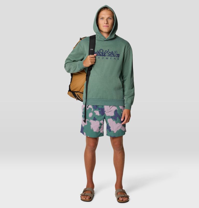 Men's Stryder Swim Short, Color: Lapis Dusk Blissed Dye Print, image 2