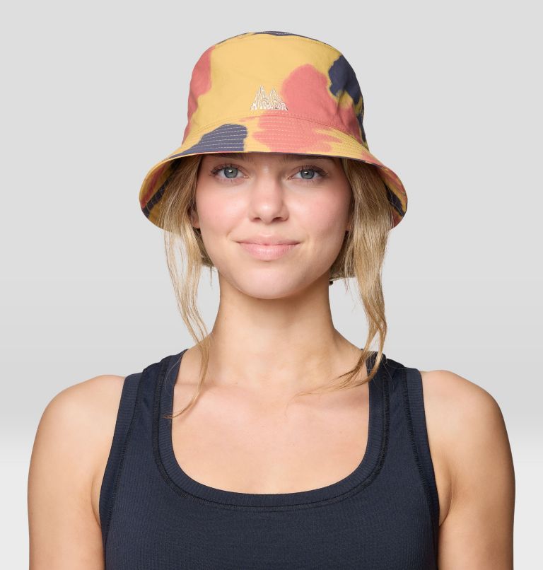 Stryder Bucket Hat, Color: Sundown Gold Blissed Dye Print, image 6