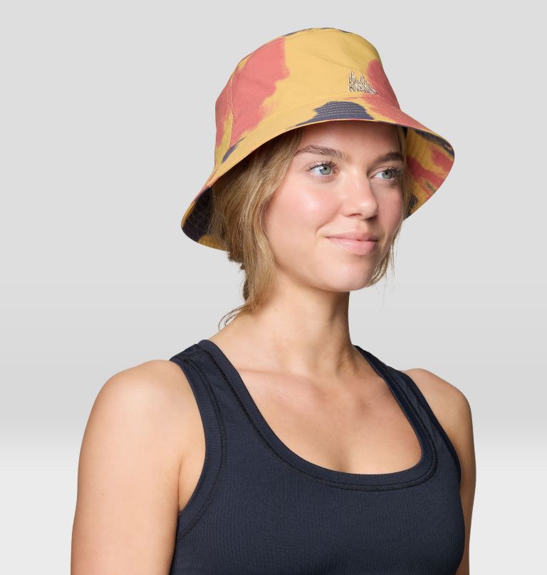 Stryder Bucket Hat, Color: Sundown Gold Blissed Dye Print, image 10