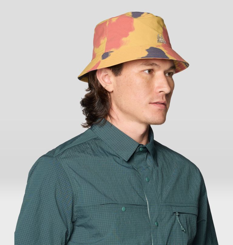 Stryder Bucket Hat, Color: Sundown Gold Blissed Dye Print, image 5