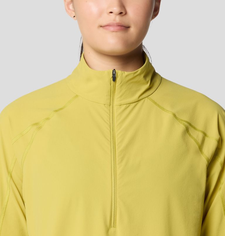 Women's Sunshield 1/2 Zip, Color: Bright Olive, image 5